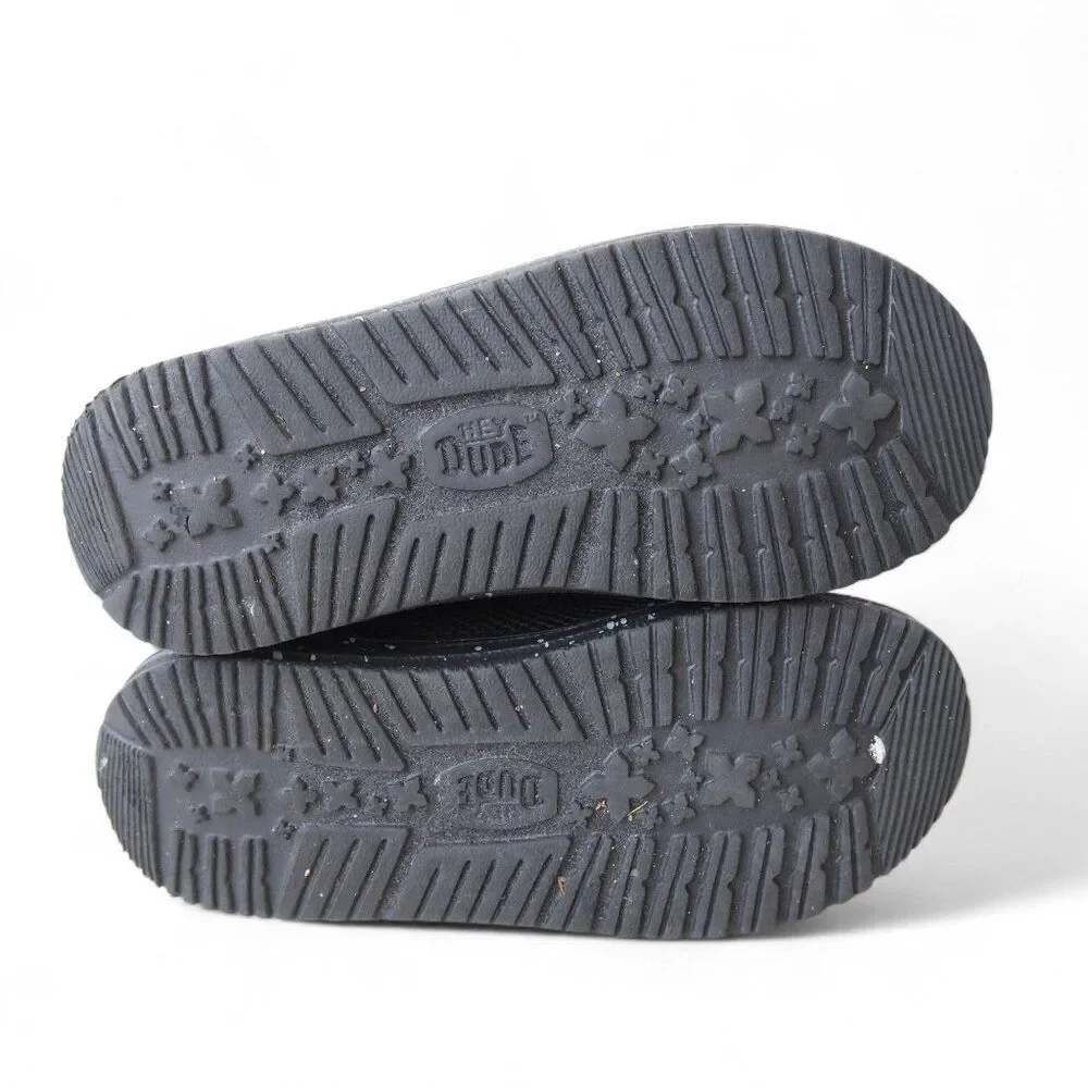 Hey Dude Wally Funk Digi Mesh Casual Shoes Youth 12 Black‎ Geo
